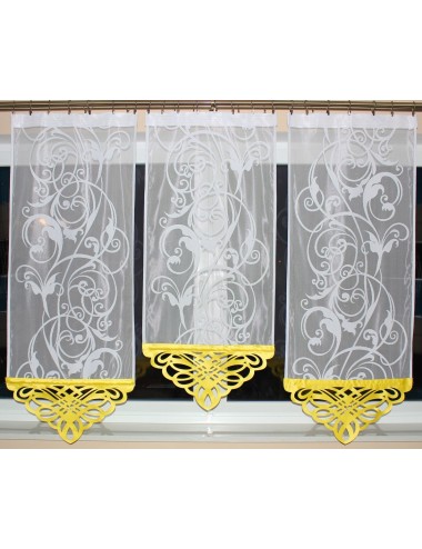 Panel Azur Zółty s2 Kwiat 3x60cm